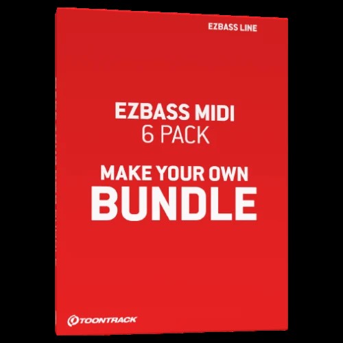 Toontrack Bass MIDI 6  Pack  (Choice of Any) for EZbass
